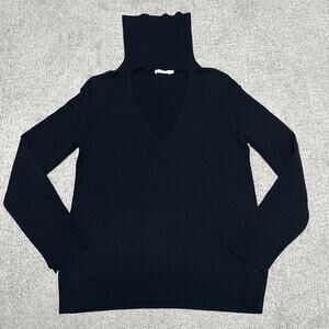 A.L.C. Cutout Turtleneck 70% Merino Wool 30% Cashmere Sweater Size Small